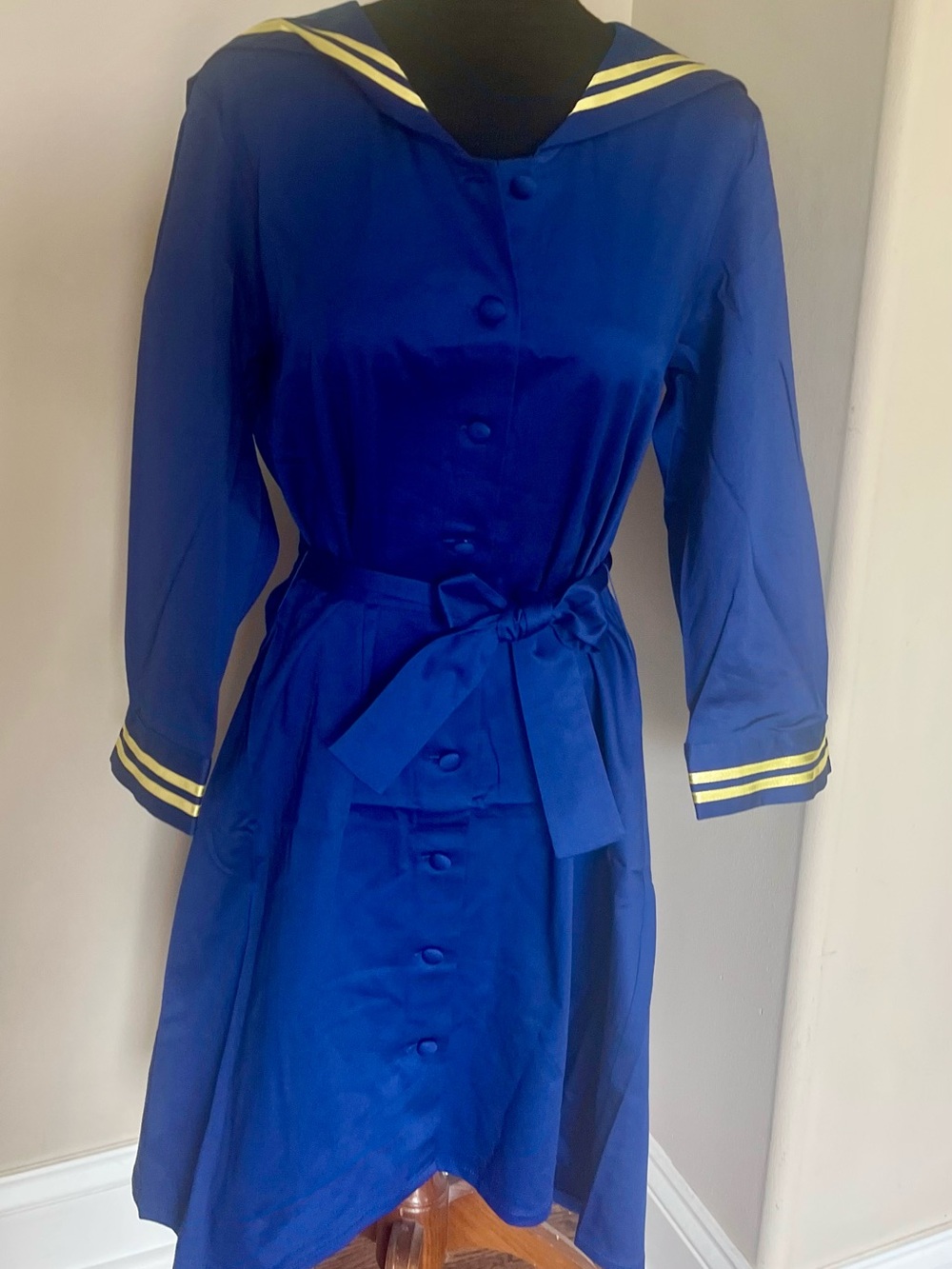 Lecole Des Femmes navy sailor dress